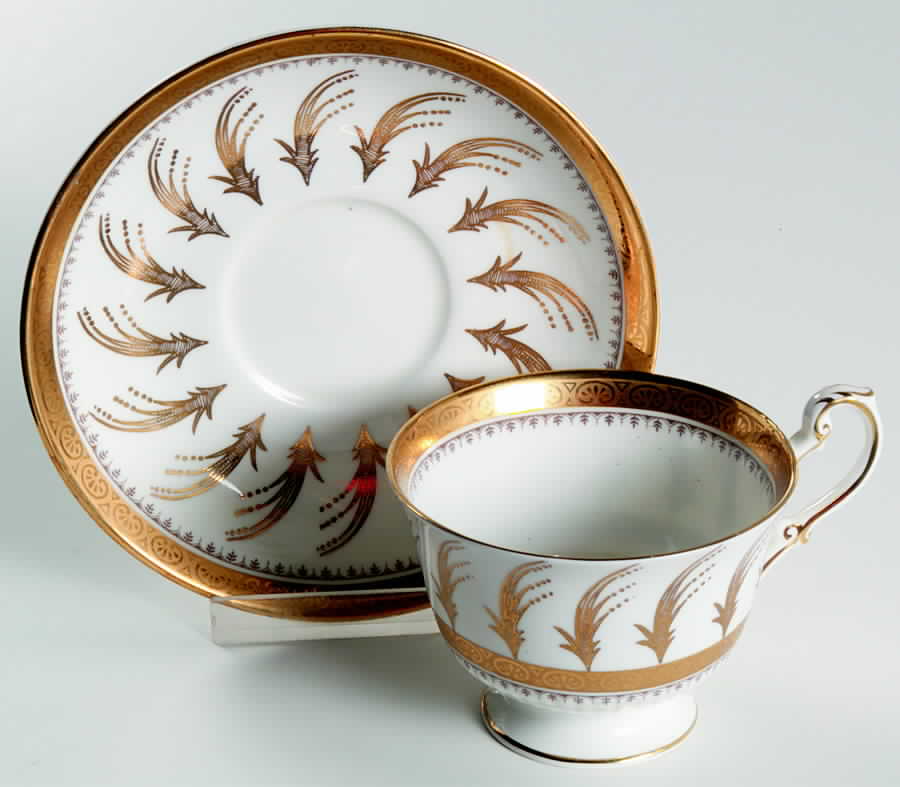 4806 Footed Cup & Saucer Set by Foley-1