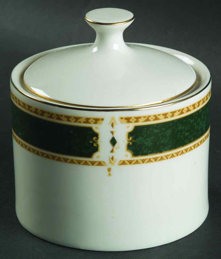 Emerald Garden Sugar Bowl & Lid by Farberware-1