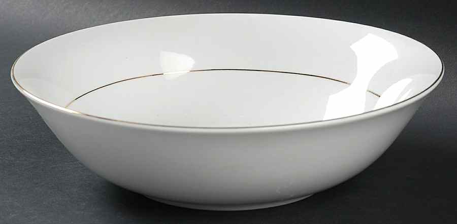 Classic Gold (Rim, Gold Trim & Verge) 9" Round Vegetable Bowl by Fairfield-1