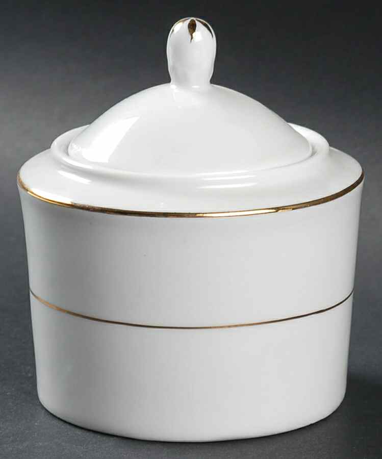 Classic Gold (Rim, Gold Trim & Verge) Sugar Bowl & Lid by Fairfield-1