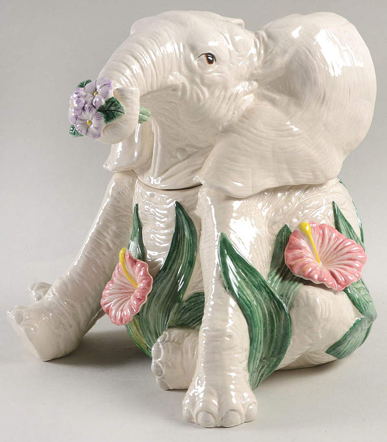 Rain Forest Cookie Jar & Lid by Fitz & Floyd-1