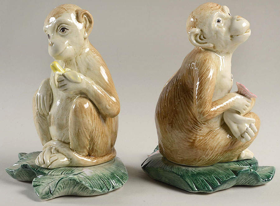 Rain Forest China Bookend - Set of 2 by Fitz & Floyd-1