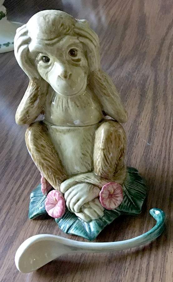 Rain Forest Condiment Jar & Lid by Fitz & Floyd-1
