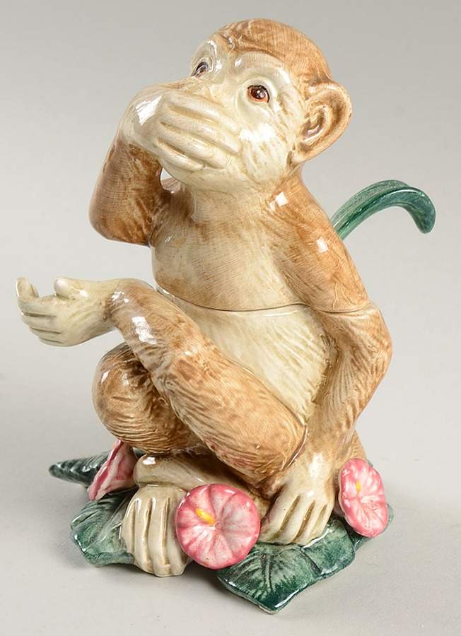 Rain Forest Condiment Jar & Lid by Fitz & Floyd-1