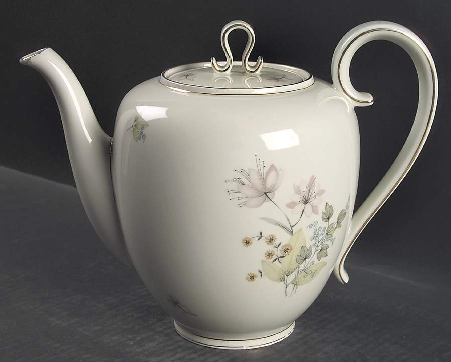 Hermosa (Gold Trim) Coffee Pot & Lid by Franconia-Krautheim & Adelburg-1