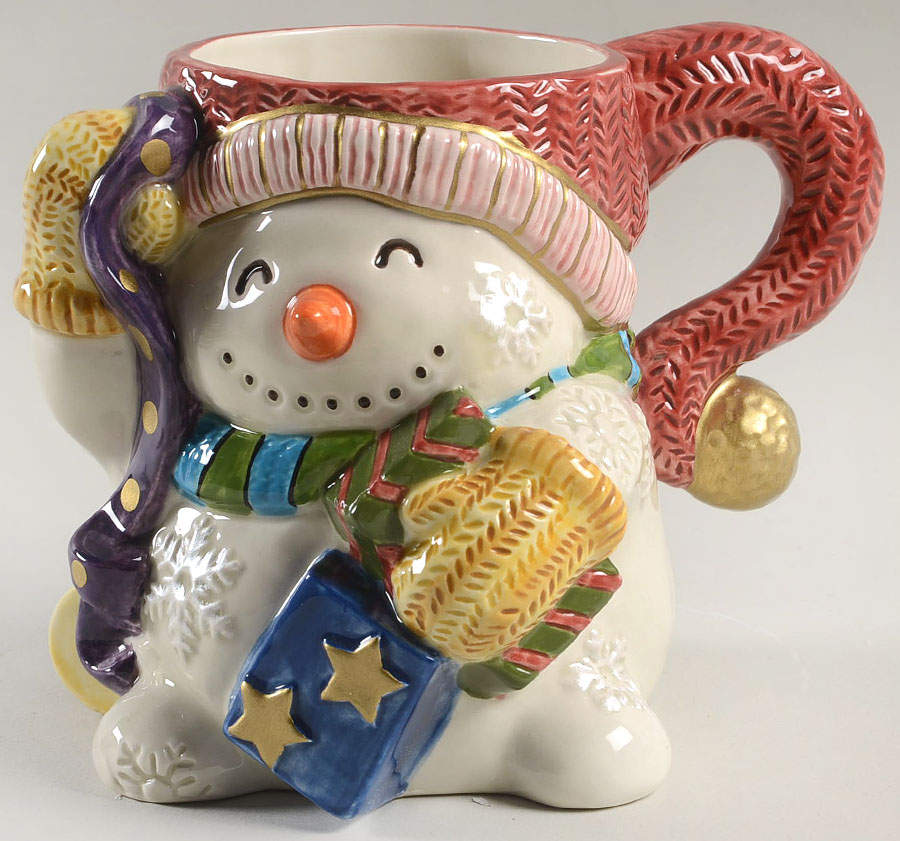 Frosty Folks Mug by Fitz & Floyd-1