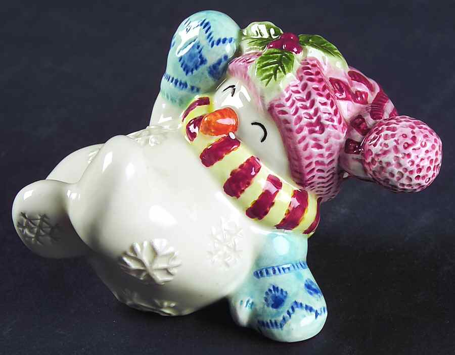 Frosty Folks Snowman Figurine by Fitz & Floyd-1