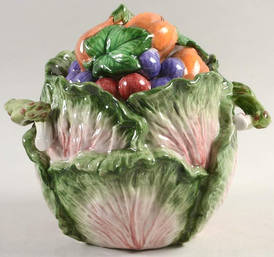 Italian Fruit Figural Trinket Box & Lid by Fitz & Floyd-1
