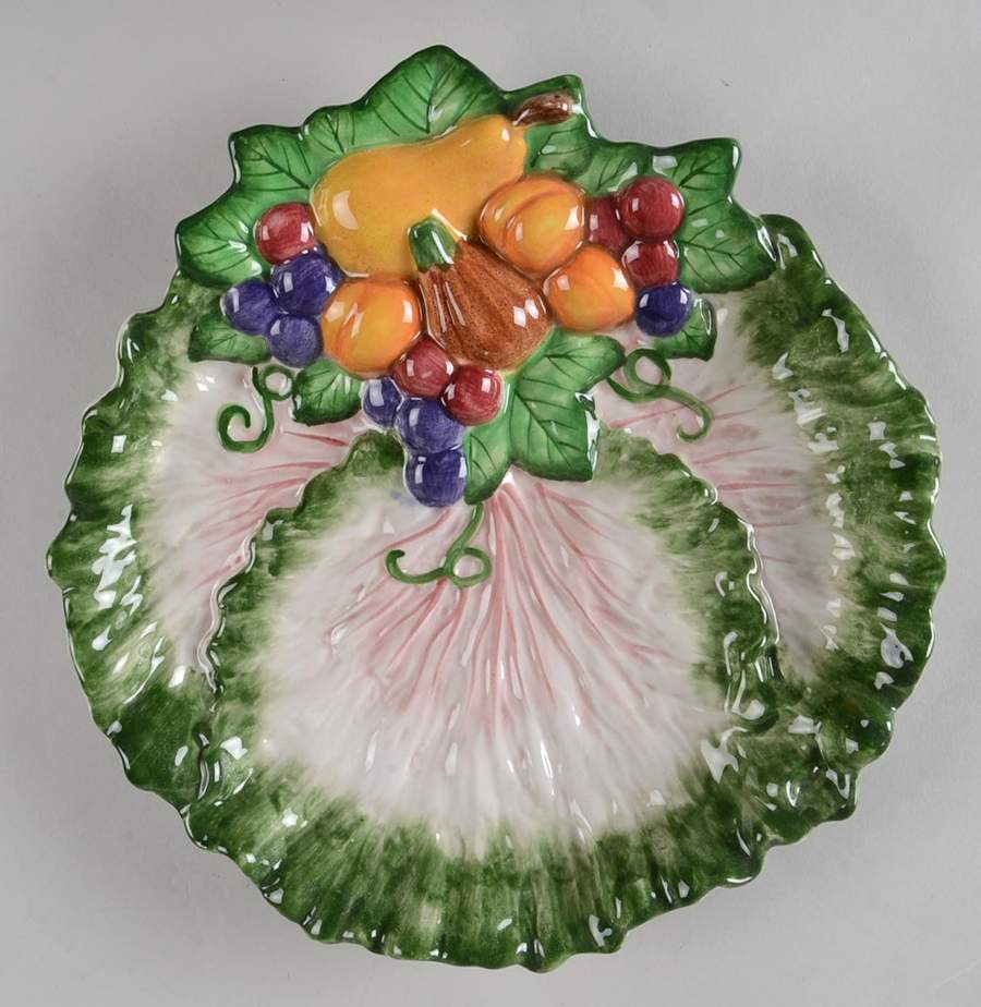 Italian Fruit Canape Plate by Fitz & Floyd-1