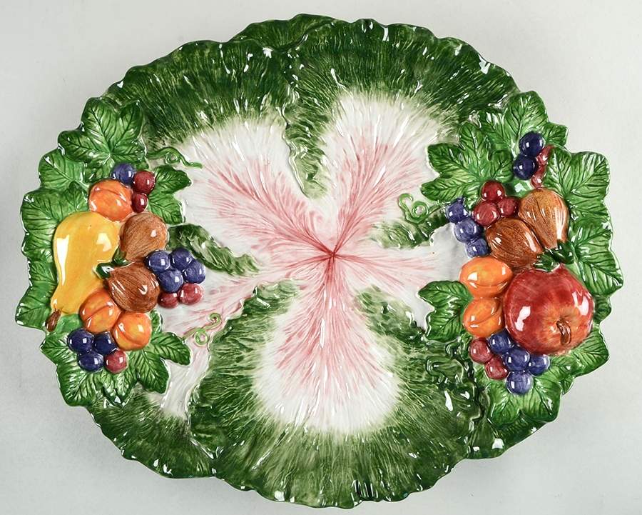 Italian Fruit 16" Oval Serving Platter by Fitz & Floyd-1