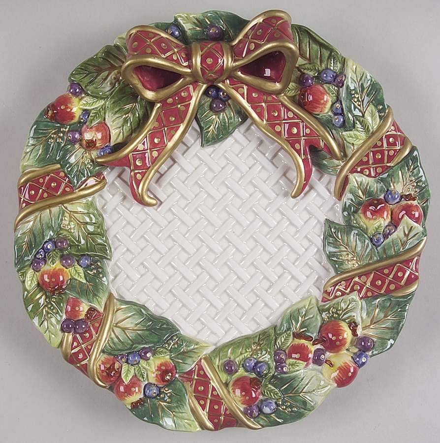 Holiday Swan Canape Plate by Fitz & Floyd-1