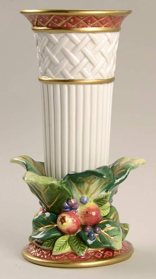 Holiday Swan 7" Vase by Fitz & Floyd-1
