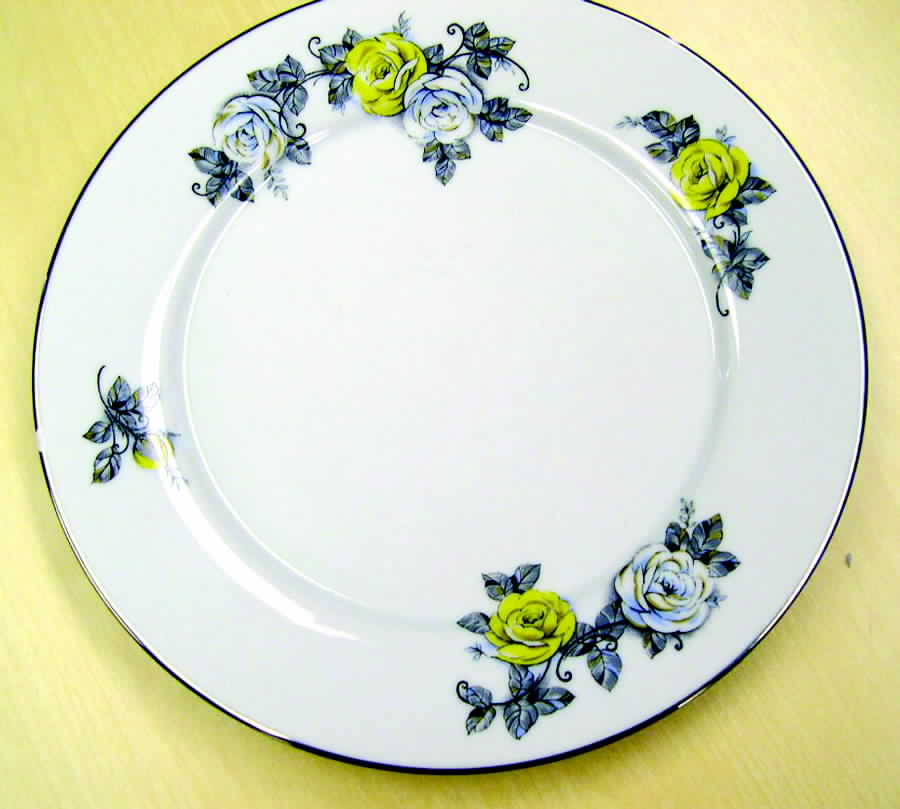 Evening Rose Dinner Plate by Festival-1
