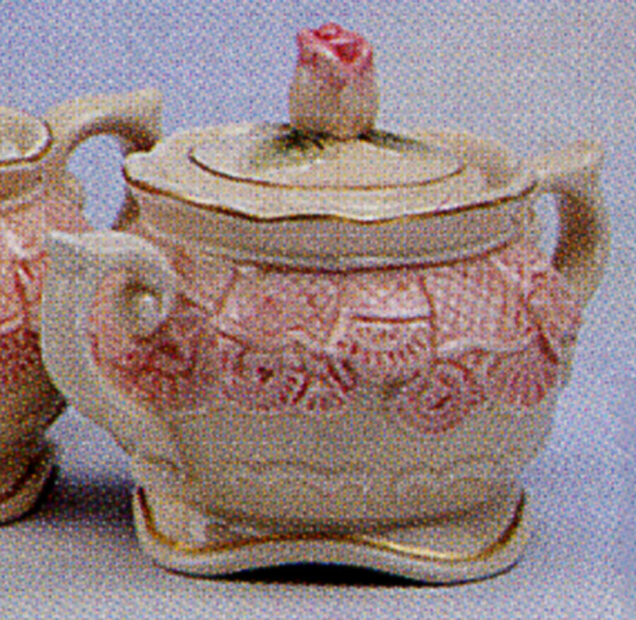 Victorian Postcards Sugar Bowl & Lid by Fitz & Floyd-1