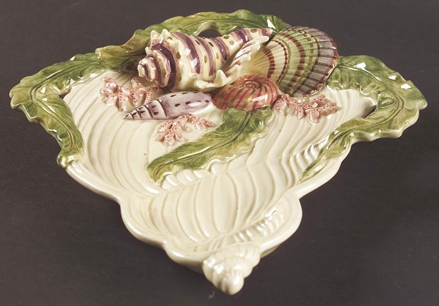 Oceana (Multicolor Shells) Large Shell Shaped Tray by Fitz & Floyd-1