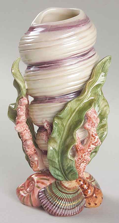 Oceana (Multicolor Shells) 6" Bud Vase by Fitz & Floyd-1