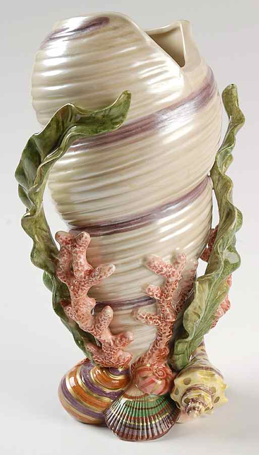 Oceana (Multicolor Shells) 9" Vase by Fitz & Floyd-1