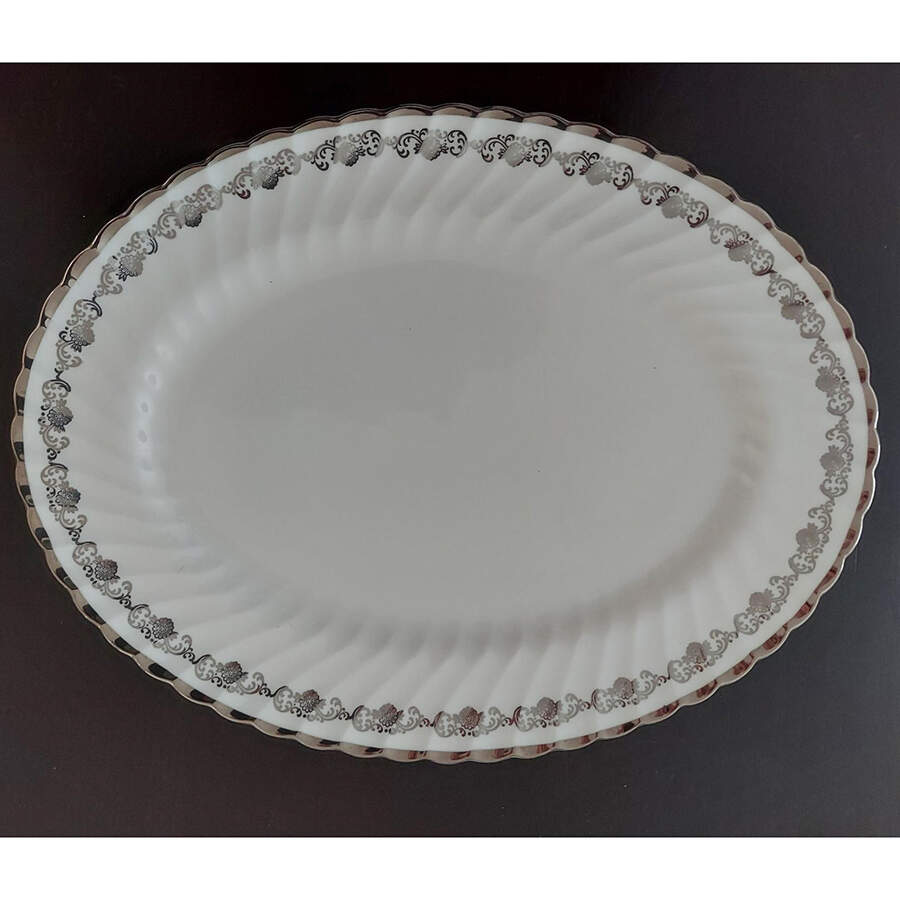 FOL44 13" Oval Serving Platter by Foley-1