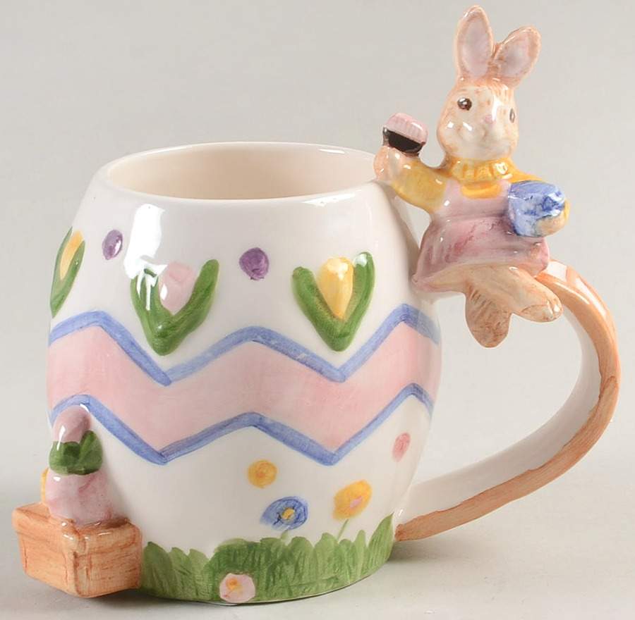 Egg Spress Painting Mug by Fitz & Floyd-1
