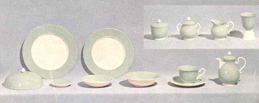 Breakfast Set Aqua Blue Luncheon Plate by Franciscan-1