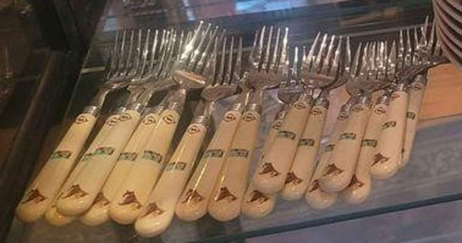 Cedar Valley Stables Individual Salad Fork by Folkcraft-1