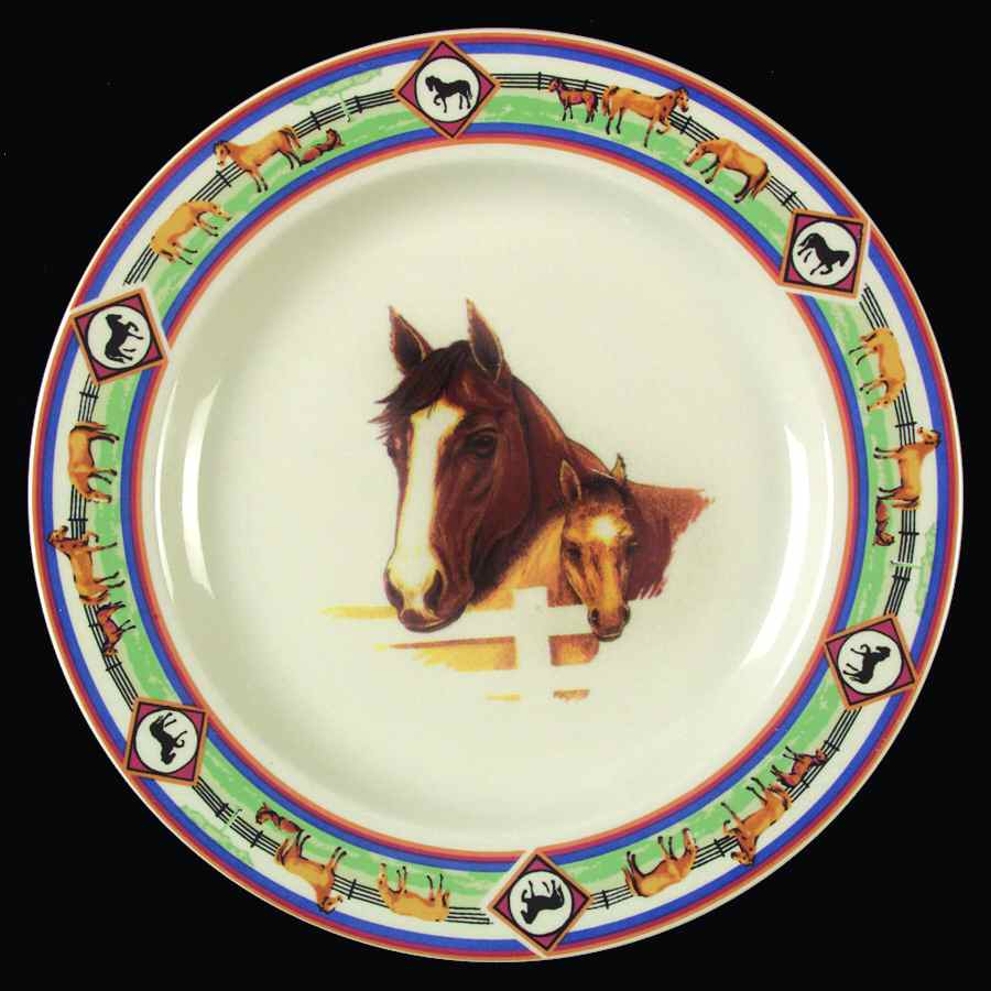 Cedar Valley Stables Dinner Plate by Folkcraft-1