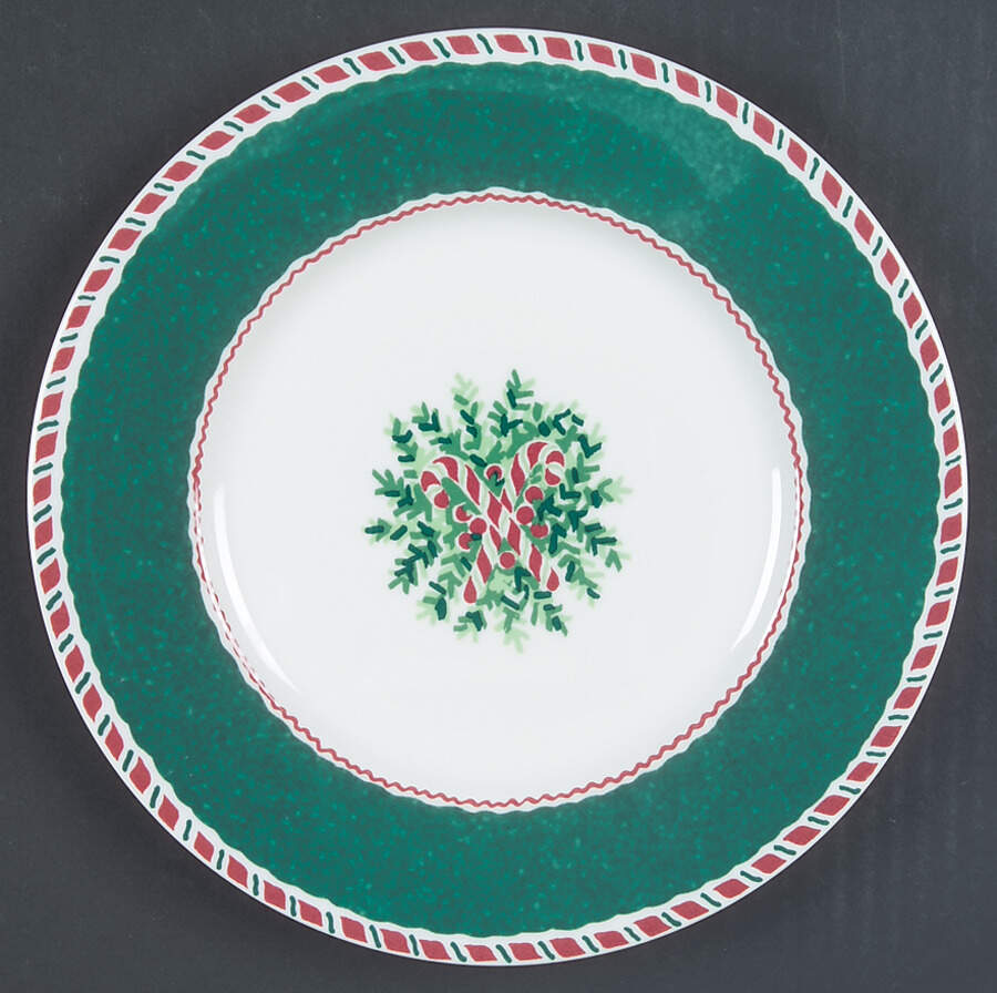 Yuletide Holiday Green Salad Plate by Fitz & Floyd-1
