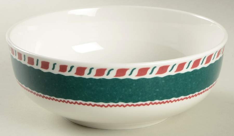 Yuletide Holiday Green Coupe Soup Bowl by Fitz & Floyd-1