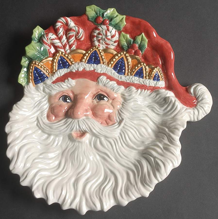 Christmas Court Accent Canape Plate by Fitz & Floyd-1
