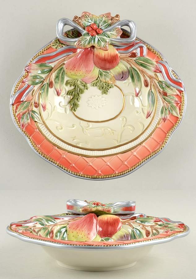 Enchanted Holiday 9" Candy Bowl by Fitz & Floyd-1