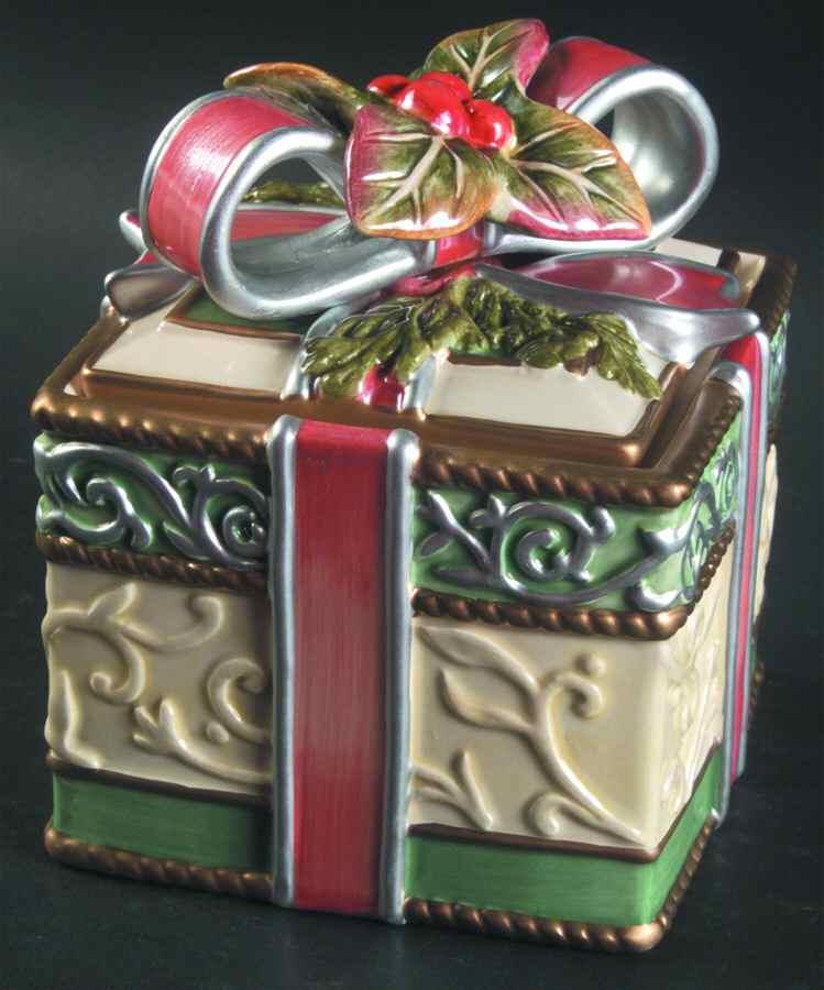 Enchanted Holiday Square Box with Lid by Fitz & Floyd-1