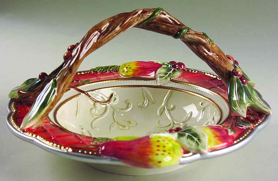 Enchanted Holiday 5" Handled Basket by Fitz & Floyd-1