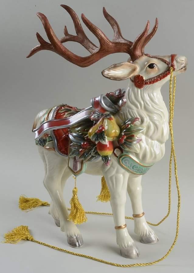 Enchanted Holiday Deer Figurine by Fitz & Floyd-1