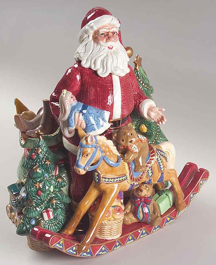 Old Fashioned Christmas Santa Claus Figurine by Fitz & Floyd-1