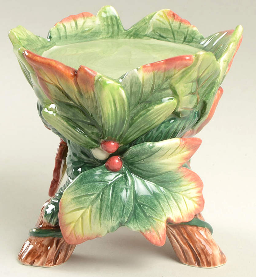Christmas Lodge 4" Pillar Candleholder by Fitz & Floyd-1
