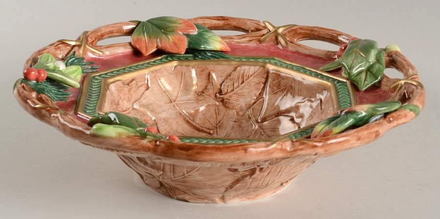 Christmas Lodge Open Candy Dish by Fitz & Floyd-1