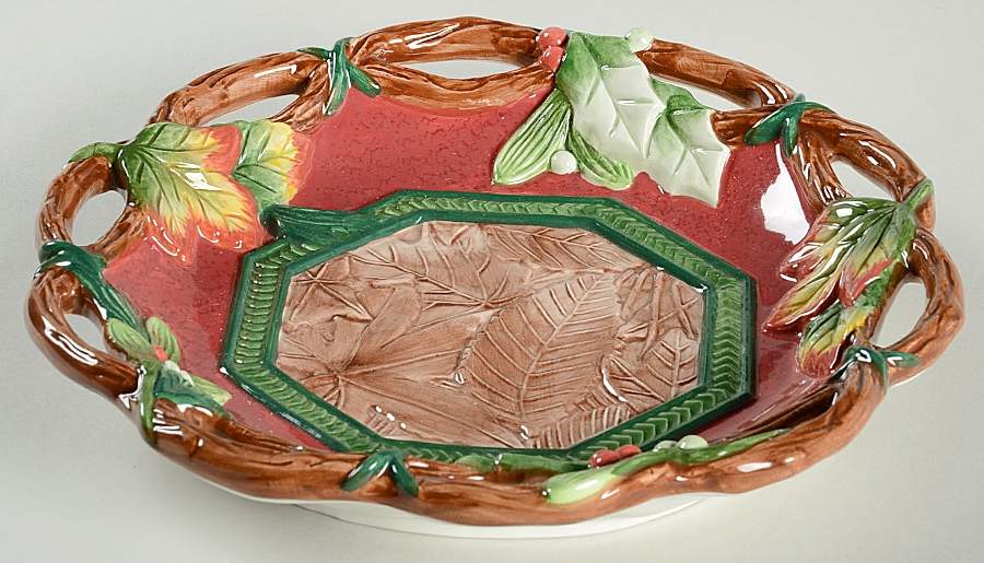 Christmas Lodge Open Pierced Potpourri by Fitz & Floyd-1