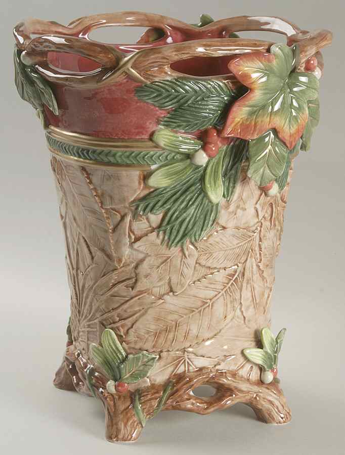 Christmas Lodge 10" Vase by Fitz & Floyd-1
