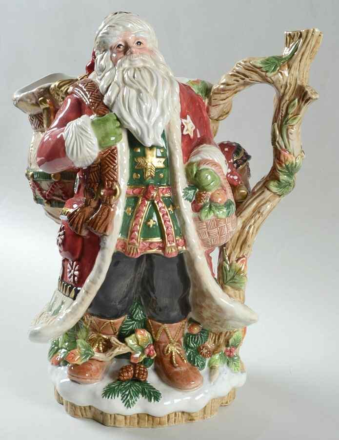 Christmas Lodge Santa Claus Figurine by Fitz & Floyd-1