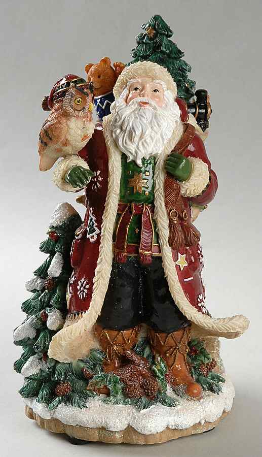 Christmas Lodge Musical Figurine by Fitz & Floyd-1
