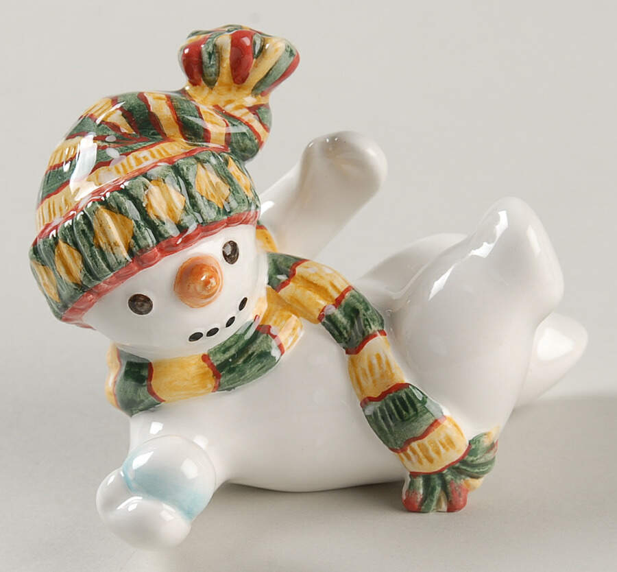 The Flurries Feet Up Tumbling Santa Figurine by Fitz & Floyd-1