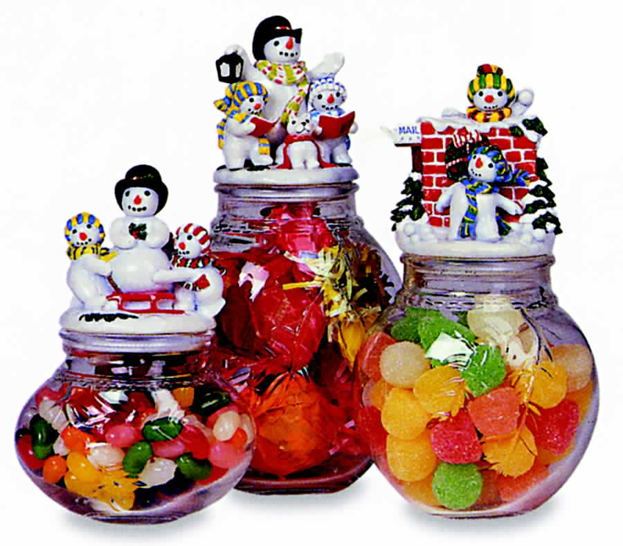 The Flurries Small Glassware Storage Jar & Lid by Fitz & Floyd-1