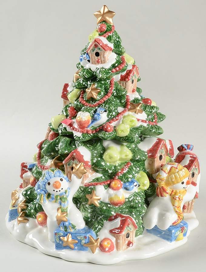 The Flurries Cookie Jar & Lid by Fitz & Floyd-1