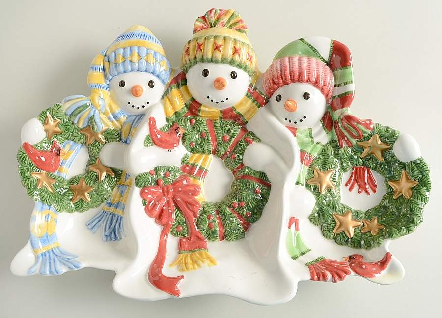 The Flurries 3-Part Relish by Fitz & Floyd-1