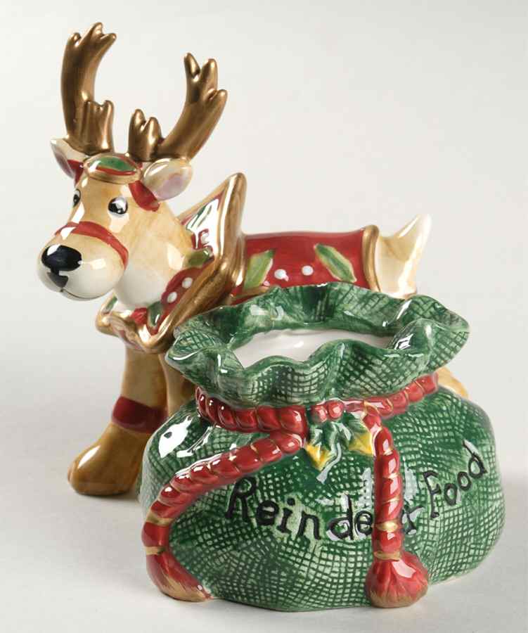 Deer Santa Candleholder by Fitz & Floyd-1