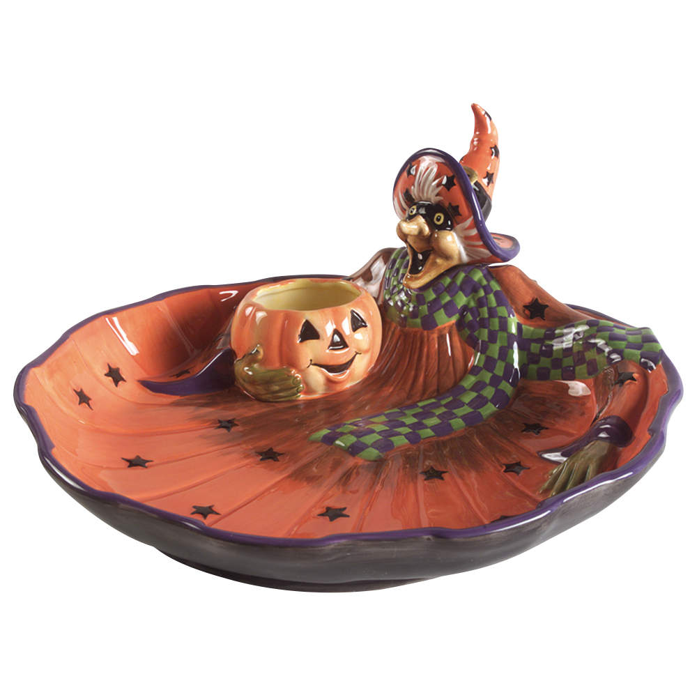 Witch Hazel 1 Piece Chip & Dip by Fitz & Floyd-1