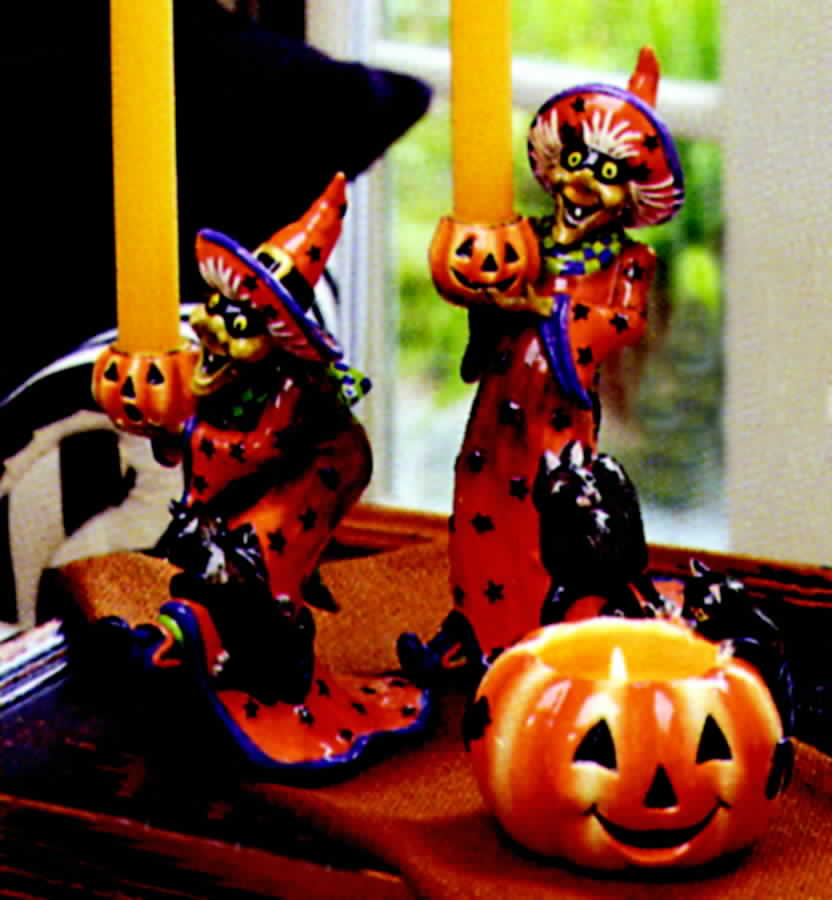 Witch Hazel 7" Candlestick by Fitz & Floyd-1