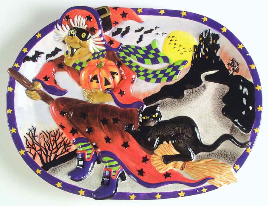 Witch Hazel 15" Oval Serving Platter by Fitz & Floyd-1