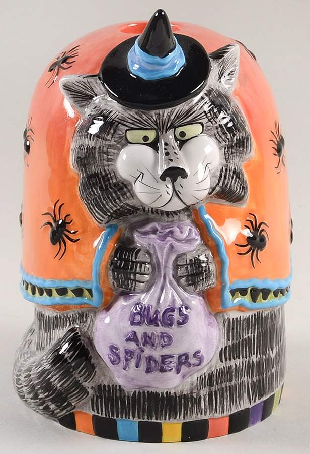 Kitty Witches Figural Candlestick by Fitz & Floyd-1