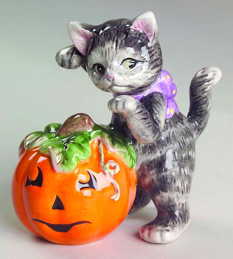 Halloween Kitty Figurine by Fitz & Floyd-1